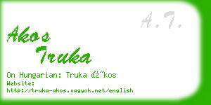 akos truka business card